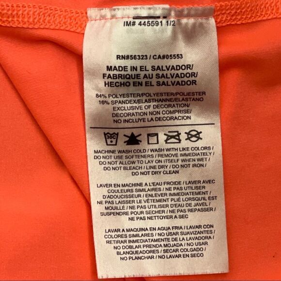 Nike Pro Dri-Fit Women’s Coral V-Neck Short Sleeve T-Shirt Medium - Picture 7 of 8